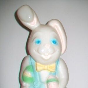Vintage Empire Easter Bunny Rabbit Blow Mold Holiday Decoration Made in USA 15 H